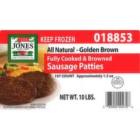 Jones Sausage Patty, 160 Ounce